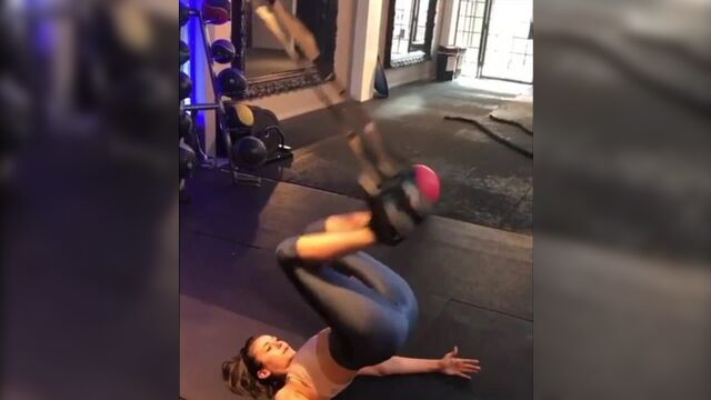 Nina Dobrev Workout - Butt Shots and Major Cameltoe