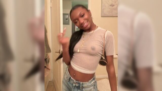 Black bitch see through shirt