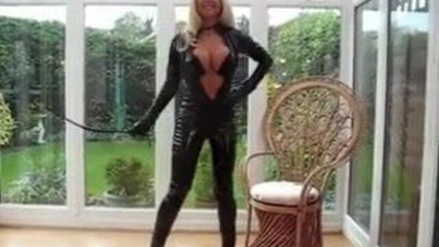 Milf in catsuit