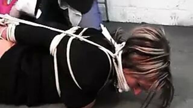 Blonde bound in boots