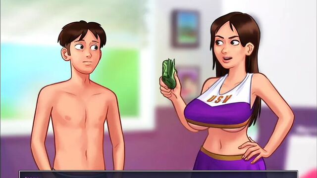 Summertime Saga- Jenny fucks on cam