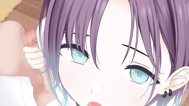 Asakura tooru from idolmaster jerks you off and sucks you