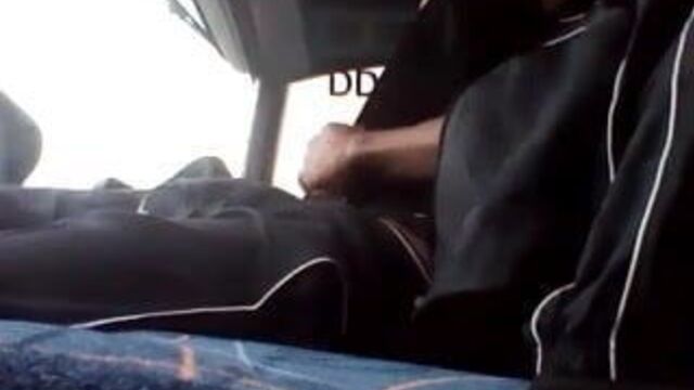 Jackn off on mega bus