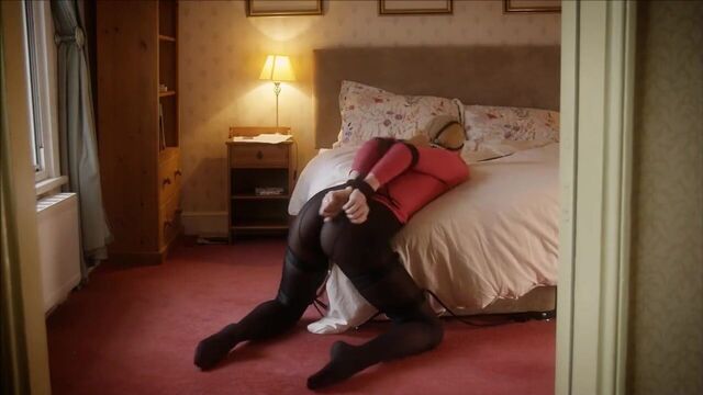 Black Pantyhose Tied Up