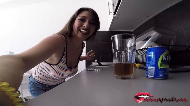 She gives him Viagra and fucks him - Miriam Prado