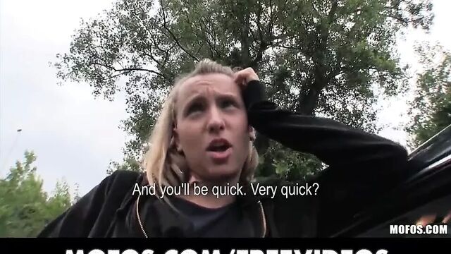 Public Pickups - Natural Czech is picked up for public sex