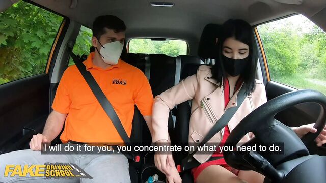 Fake Driving School Lady Dee sucks instructor dick