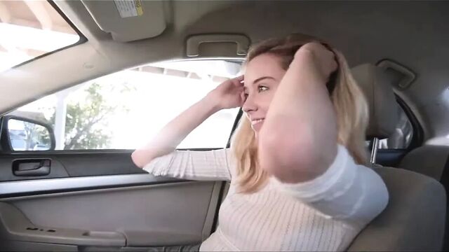 Step sister fucking with brother in car