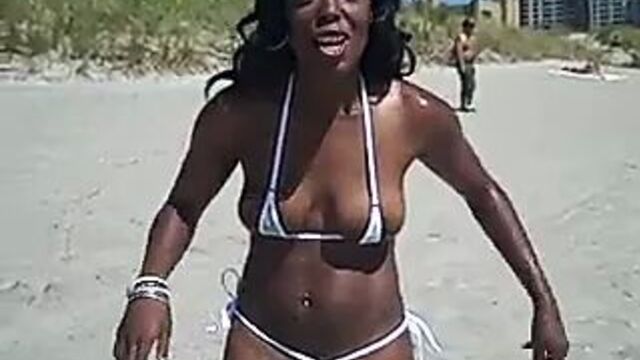 Lezli's Bikini Is So Small That NOTHING Is Covered!