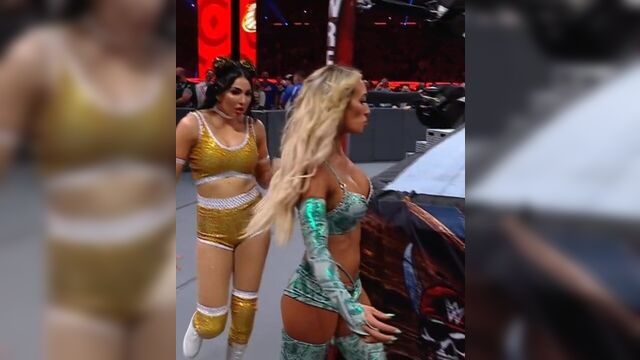 WWE - Carmella and Billie Kay entering at Wrestlemania 37