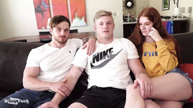 Beefy Ginger Dom Tops Football Star And His Girl