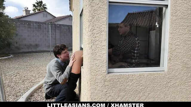 Two Gamer Dudes Bang Cute Asian Pizza Delivery Girl