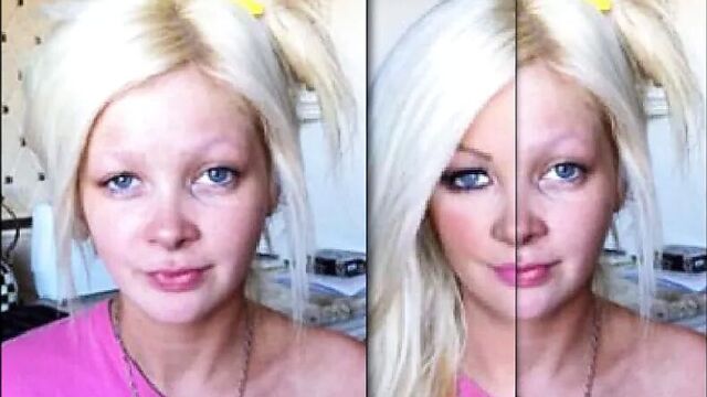 Pornstars before-and-after makeup