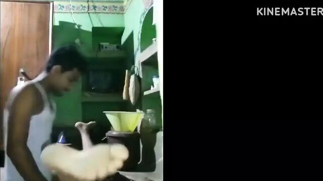 Local wife and husband romantic sex