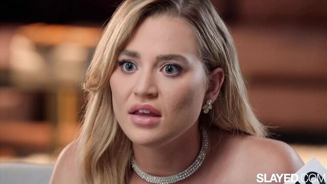 SLAYED Blonde hotties Blake & Jazlyn cum over & over again