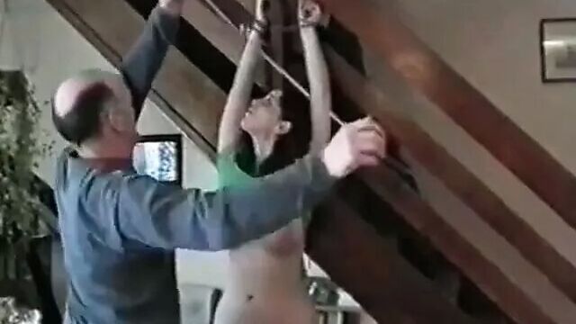 Amateur - UK Big Naturals Bondage - MMF Threesome