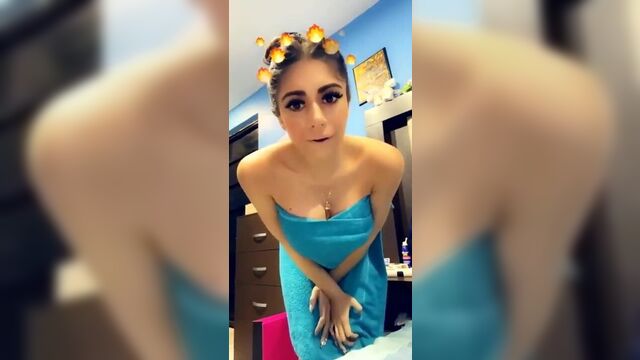 Lovely short latina and big boobs