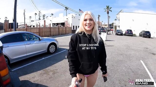 Real Teens - Kinky Blonde Teen Jazlyn Ray Riding A Big Cock