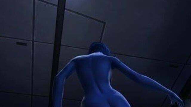 Female Chiss Stripping