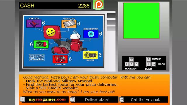 Pizzaboy Secret Service (MILF Cartoon Flash Game, All Scenes)