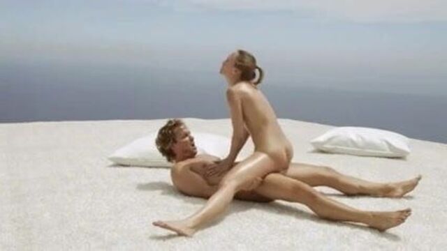 Sweet art yoga in the sky