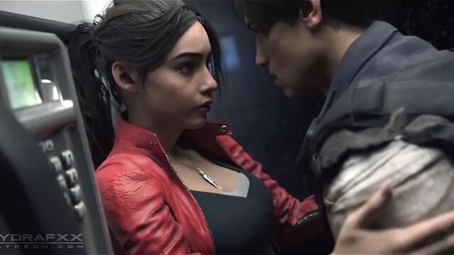 Claire Redfield Fucks In A Phone Booth