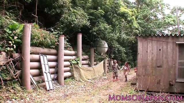 Japanese mature Hitomi Tanaka pounded outdoors