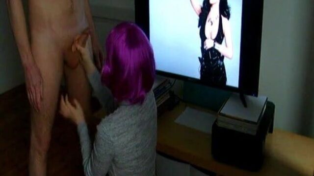 Maude jacks her boyfriend off to celebs. #1.