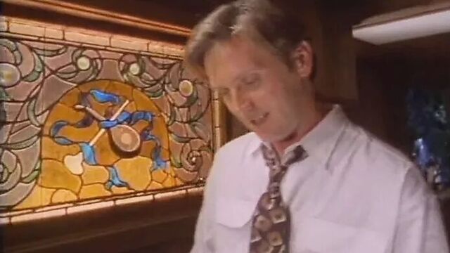 Jennifer Burton has sex on the couch and on the carpet.