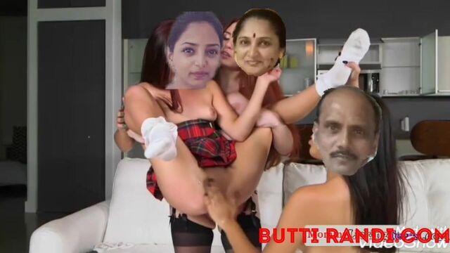 Rupali with mom and stepdad