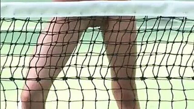 Nude Women playing Tennis